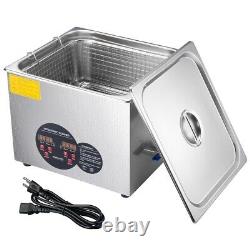 Ultrasonic Cleaner 960W 15 L Stainless Steel Industry Heated with Digital timer