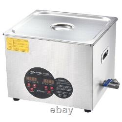 Ultrasonic Cleaner 960W 15 L Stainless Steel Industry Heated with Digital timer