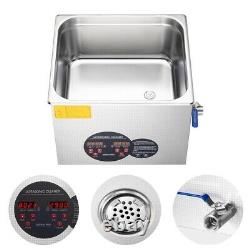 Ultrasonic Cleaner 960W 15 L Stainless Steel Industry Heated with Digital timer