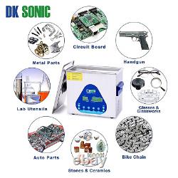 Ultrasonic Cleaner Cleaning Equipment Industry Heated with Timer & Basket 6L, 110V