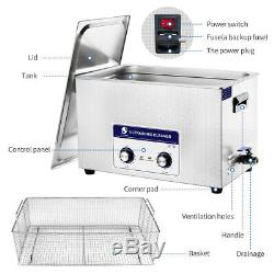 Ultrasonic Cleaner Heated 2L 3L 6L 15L 22L 30L Solution Jewelry Lab Clinic Parts