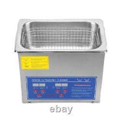 Ultrasonic Cleaner Machine 2 L With Basket Digital 80w Heated Water 80 Degrees