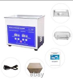 Ultrasonic Cleaner Machine 2 L With Basket Digital 80w Heated Water 80 Degrees