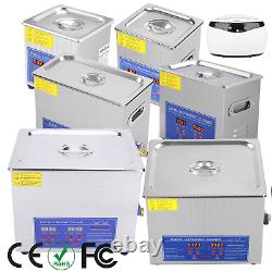 Ultrasonic Cleaner Machine Heater with Timer Heated Cleaning Equipment 650ML-15L