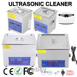 Ultrasonic Cleaner Machine Heater with Timer Heated Cleaning Equipment 650ML-15L