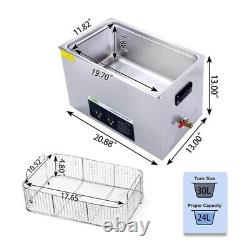 Ultrasonic Cleaner, ONEZILI Industrial 30L Large Heated 600W Carburetor