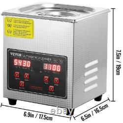 Ultrasonic Cleaner Stainless Steel Heated Cleaning Washing Machine Ultrasound US
