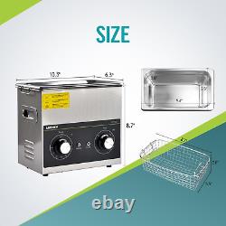 Ultrasonic Cleaners 3.2L Ultrasonic Jewelry Cleaner Machine with Timer and Heate