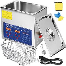 Ultrasonic cleaner 15L Stainless Digital Steel Cleaning Machine Heated withTimer