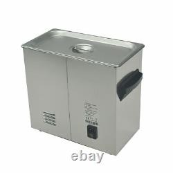 V0 New 220V Stainless Steel 6 L Liter Heated Ultrasonic Cleaner Heater withTimer