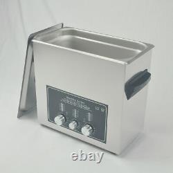 V0 New 220V Stainless Steel 6 L Liter Heated Ultrasonic Cleaner Heater withTimer