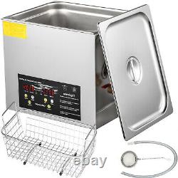 VEVOR 10L Ultrasonic Cleaner Industry Jewelry Clean 400W Digital Heated withTimer