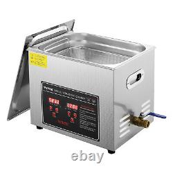 VEVOR 10L Ultrasonic Cleaner with Timer Heating Machine Digital Sonic Cleaner