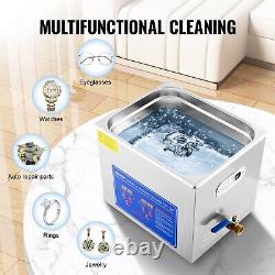 VEVOR 10L Ultrasonic Cleaner with Timer Heating Machine Digital Sonic Cleaner