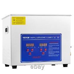 VEVOR 10L Ultrasonic Cleaner with Timer Heating Machine Digital Sonic Cleaner