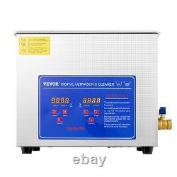 VEVOR 10L Ultrasonic Cleaner with Timer Heating Machine Digital Sonic Cleaner