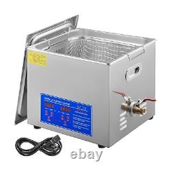 VEVOR 15L Ultrasonic Cleaner with Digital Timer&Heater Professional Ultrasoni