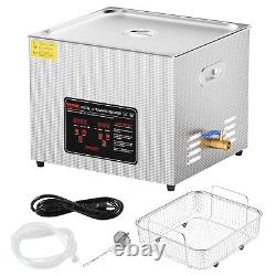 VEVOR 15L Ultrasonic Cleaner with Heater Timer & Basket Digital Sonic Machine