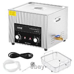 VEVOR 15L Ultrasonic Cleaner with Heater Timer & Basket Digital Sonic Machine