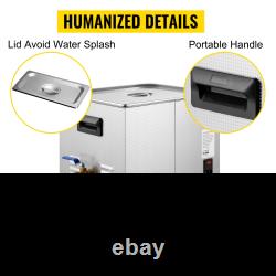 VEVOR 15L Upgraded Ultrasonic Cleaner (600W Heater, 360W Ultrasonic) Professional