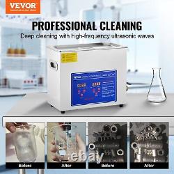 VEVOR 2-30L Ultrasonic Cleaner Cleaning Equipment Liter Industry Heated With Timer