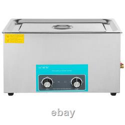VEVOR 22L Ultrasonic Cleaner 980W Stainless Steel Knob Control with Heater & Timer