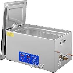 VEVOR 22L Ultrasonic Cleaner with Timer Heating Machine Digital Sonic Cleaner