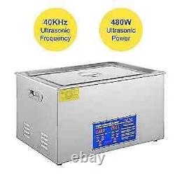 VEVOR 22L Ultrasonic Cleaner with Timer Heating Machine Digital Sonic Cleaner