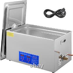 VEVOR 30L Stainless Steel Ultrasonic Cleaner Heated Heater withTimer Industry Lab