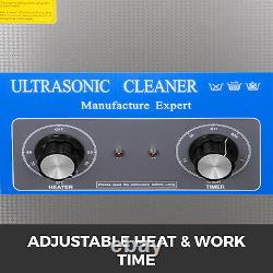 VEVOR 30L Ultrasonic Cleaner Stainless Steel Industry Heated Knob Control Timer