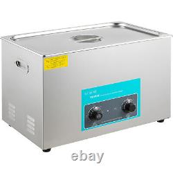 VEVOR 30L Ultrasonic Cleaner with Heater Timer 1100W Jewelry Stainless Steel