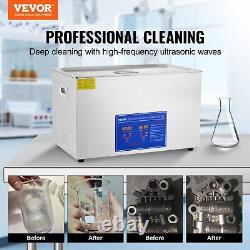 VEVOR 30L Ultrasonic Cleaner with Timer Heating Machine Digital Sonic Cleaner