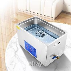 VEVOR 30L Ultrasonic Cleaner with Timer Heating Machine Digital Sonic Cleaner