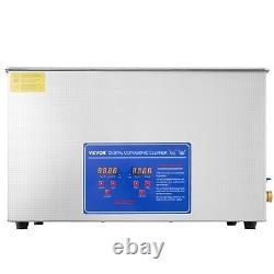 VEVOR 30L Ultrasonic Cleaner with Timer Heating Machine Digital Sonic Cleaner