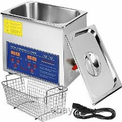 VEVOR 6L Ultrasonic Cleaner Stainless Steel Industry Heated Heater with Timer