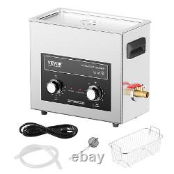 VEVOR 6L Ultrasonic Cleaner with Heater Timer & Basket, Tool