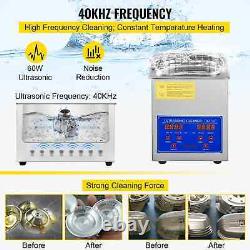 VEVOR 6L Ultrasonic Cleaner with Timer Heating Machine Digital Sonic Cleaner