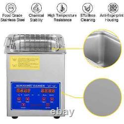 VEVOR 6L Ultrasonic Cleaner with Timer Heating Machine Digital Sonic Cleaner