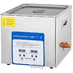 VEVOR Digital Ultrasonic Cleaner 10L 316 Stainless Steel Industy Heated withTimer