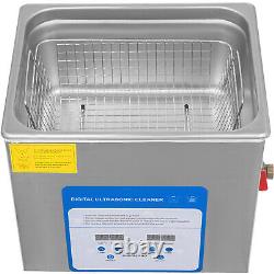 VEVOR Digital Ultrasonic Cleaner 10L 316 Stainless Steel Industy Heated withTimer