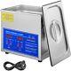 VEVOR Industry Ultrasonic Cleaner 3L New Stainless Steel Heated Heater withTimer