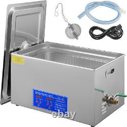 VEVOR New 30L Ultrasonic Cleaner Stainless Steel Industry Heated Heater withTimer