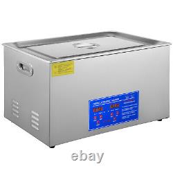 VEVOR New 30L Ultrasonic Cleaner Stainless Steel Industry Heated Heater withTimer