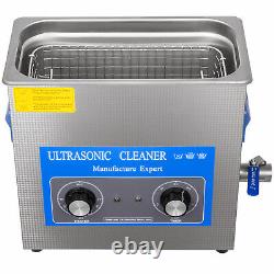 VEVOR Ultrasonic Cleaner 30L 1100W Jewerly Cleaner Knob Control withHeater Timer