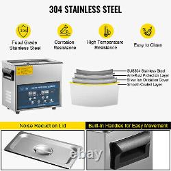 VEVOR Ultrasonic Cleaner 6L 28/40KHz Stainless Steel 480W Heated Cleaner withTimer