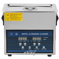 VEVOR Ultrasonic Cleaner 6L 28/40KHz Stainless Steel 480W Heated Cleaner withTimer