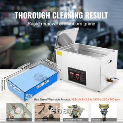 VEVOR Ultrasonic Cleaner with Timer Heating Machine Digital Sonic Cleaner SUS304
